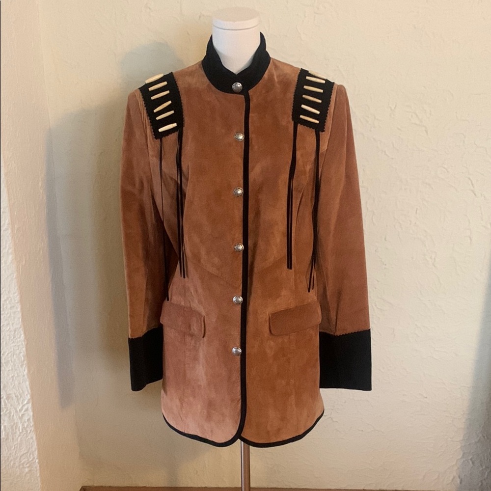 Brown and Black Authentic Suede jacket